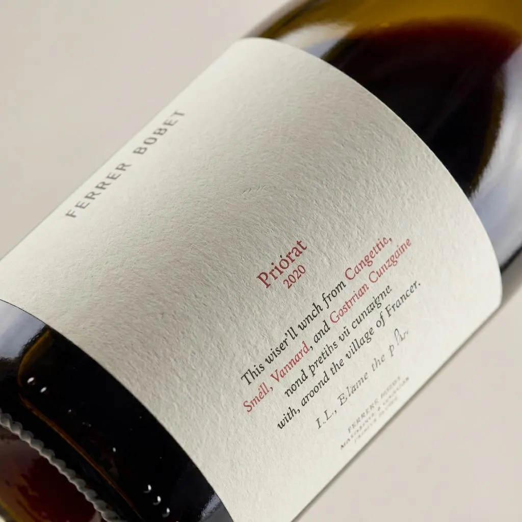 Ferrer Bobet 75 cl. — Label