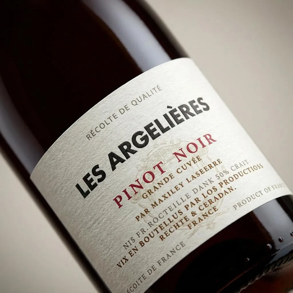 Les Argelières Pinot Noir — Label