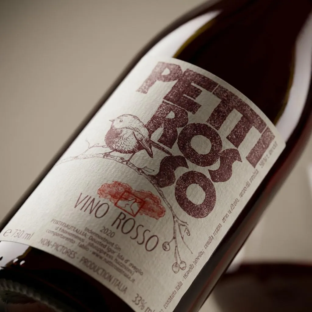 Pettirosso 75cl — Label