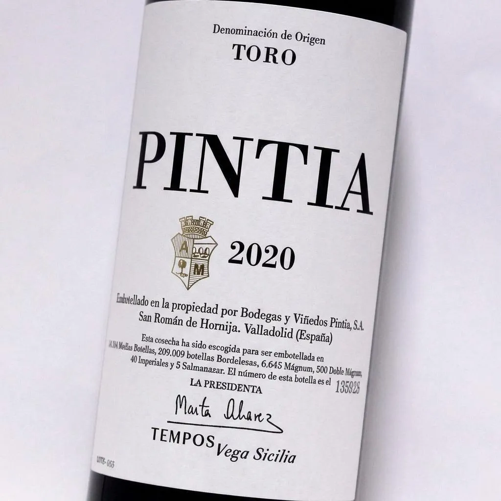 Pintia tinto - Bodegas Vega Sicilia — Frontal