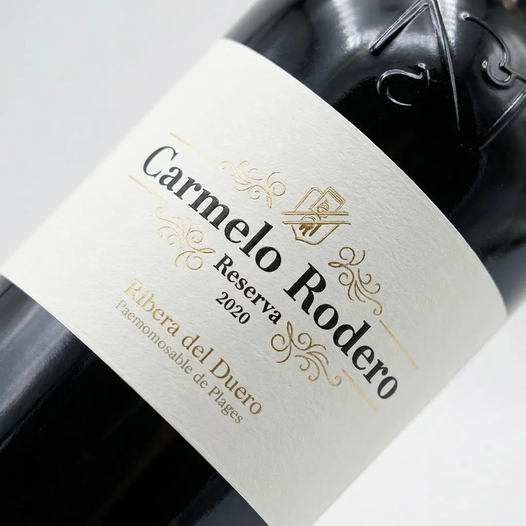 Carmelo Rodero Reserva Negre 75 cl — Label