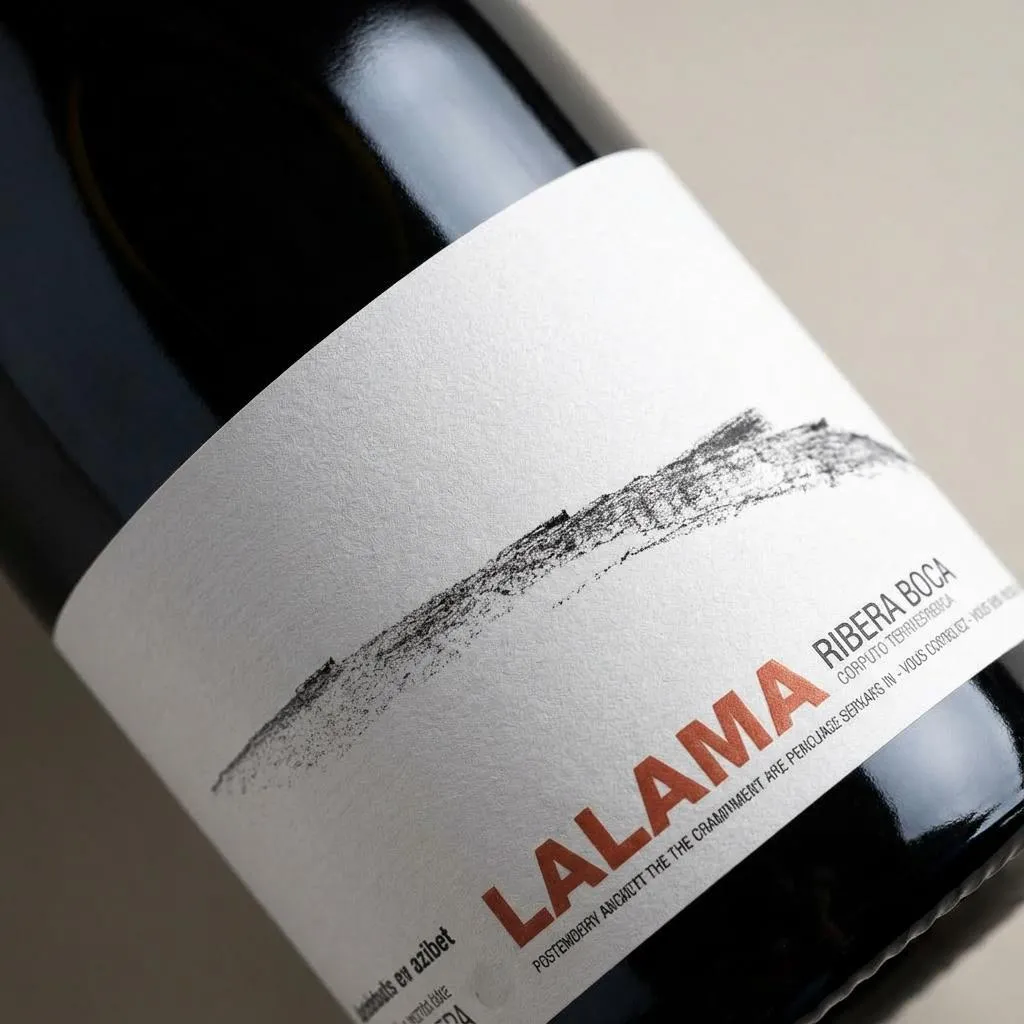 Lalama Negre 75 cl. — Label